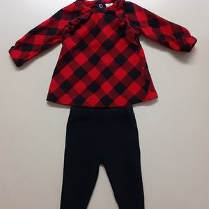 Carter's Buffalo Plaid Baby Outfit